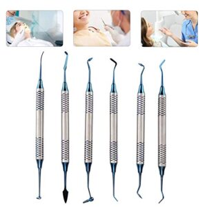 Dental Filling Spatula,6Pcs Professional Dental Composite Resin Filling Spatula Restoration Instrument Tool