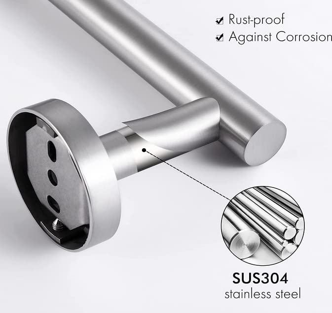 SUMBIN Bathroom Toilet Paper Holder SUS 304 Stainless Steel Tissue Paper Roll Holder Wall Mount in SS Finish