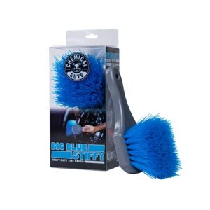 chemical guys accg05 big blue stiffy heavy duty tire & upholstery cleaning brush
