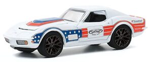 greenlight 39040-f detroit speed, inc. series 1 - 1972 chevy corvette - red, white and blue 1/64 scale