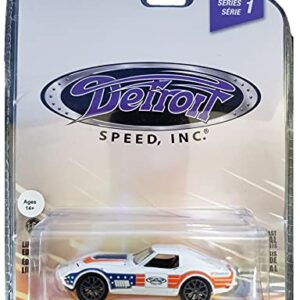 Greenlight 39040-F Detroit Speed, Inc. Series 1 - 1972 Chevy Corvette - Red, White and Blue 1/64 Scale