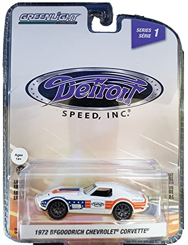 Greenlight 39040-F Detroit Speed, Inc. Series 1 - 1972 Chevy Corvette - Red, White and Blue 1/64 Scale