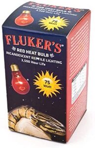 fluker's repta-sun incandescent reptile red heat bulb 75w - includes attached dbdpet pro-tip guide