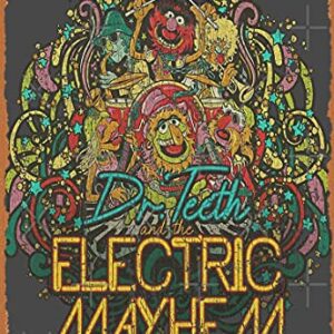 Dr. Teeth and The Electric Mayhem 1975 Poster 12" X 8" Vintage Metal Tin Sign Home Decor Garage Man Cave Wall Art