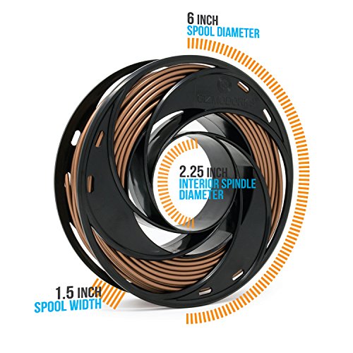 Gizmo Dorks Wood Filament for 3D Printers 3mm (2.85mm) 200g