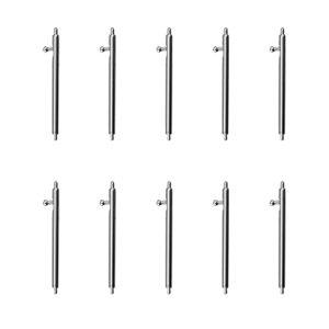 aladrs quick release spring bar compatible for samsung galaxy watch 5/5 pro/galaxy watch 4/4 classic/galaxy watch active 2 (40mm 44mm) / galaxy watch 3 41mm watch pins (20mm x 1.5mm, 10-pack)