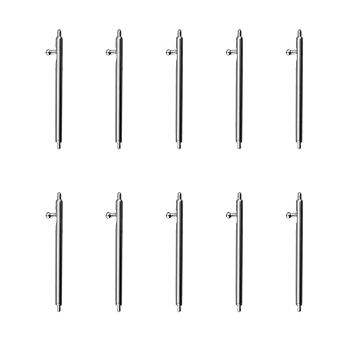 Aladrs Quick Release Spring Bar Compatible for Samsung Galaxy Watch 5/5 Pro/Galaxy Watch 4/4 Classic/Galaxy Watch Active 2 (40mm 44mm) / Galaxy Watch 3 41mm Watch Pins (20mm x 1.5mm, 10-Pack)