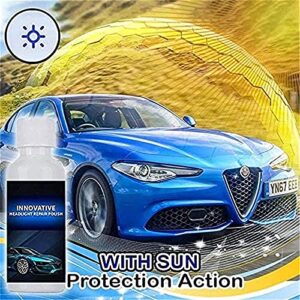 Tinydimple 2/3 pcs 50ml Lenspro Headlight Repair Polish, Powerful Advance Headlight Repair Polish, Innovative Headlight Repair Polish, Headlight Renewal and Repair Polish Liquid (2pcs)