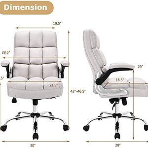 Giantex Home Office Chair, Beige