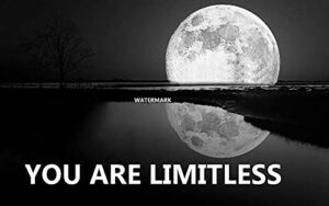 13x19 office work home success motivation you are limitless moon photo