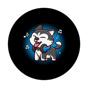 Siberian Husky PopSockets Swappable PopGrip