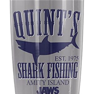 Logovision Jaws Quints Stainless Steel Tumbler 20 oz Coffee Travel Mug/Cup, Vacuum Insulated & Double Wall with Leakproof Sliding Lid | Great for Hot Drinks and Cold Beverages
