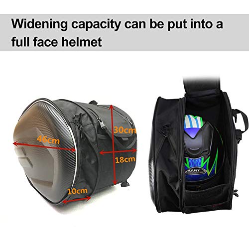 MIHUNTER Motorcycle Saddle Bags, Powersports Saddle Bags,Waterproof Saddlebags Luggage Bags,Motorcycle Helmet Bag,Full Face Helmet Storage Bag,Motorcycle Pillion Seat Bag, Side Bags