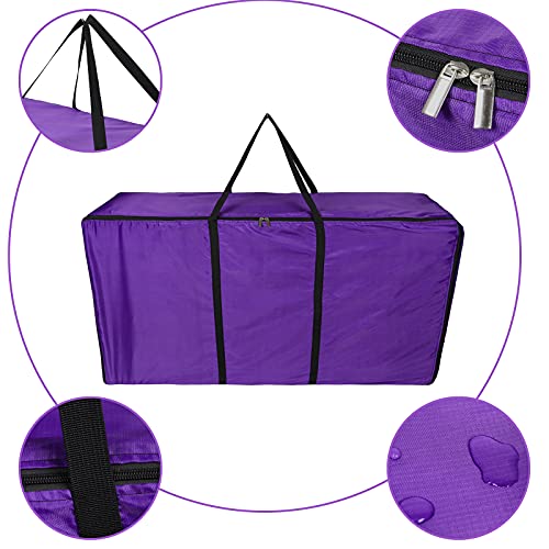 Hay Bag, Large Capacity Hay Bale Bag, Heavy Duty Hay Bale Carry Bag for Horses Cows Cattle Sheep Goats and Others Livestock, Dual Zippers and Carry Handles Design, 45'' x 23'' x14''