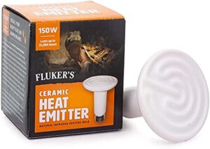 fluker's ceramic heat emitter for reptiles 150w - includes attached dbdpet pro-tip guide