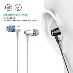 Kamon 5 Pack Earbuds Headphones with Remote & Mic, Earphones Wired Stereo in-Ear Bass for iPhone, Android, Smartphones, iPod, iPad, MP3, Fits All 3.5mm Interface (K1)