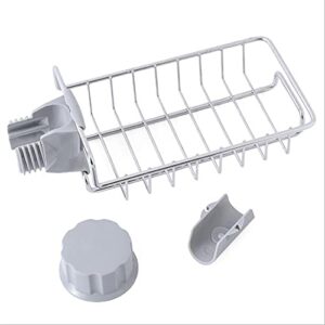 TraveT Rack Drain Storage Rack Drain Rack Free Punch Faucet Drain Rack Shelf Stainless Steel Adjustable Storage Household