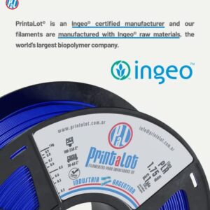 PRINTALOT PLA 3D Printer Filament, Dimensional Accuracy +/- 0.03 mm, 1 kg Spool, 1.75 mm Gold