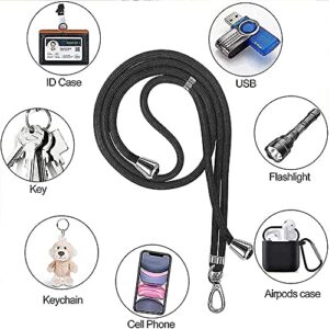 XDMEI Phone Lanyard, Universal Cell Phone Nylon Patch Crossbody Phone Lanyards Mobile Phone Adjustable Shoulder Neck Strap Lanyards (Dark Blue), One Size