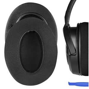 geekria sport cooling gel replacement ear pads for corsair hs35, hs40, hs45 headphones earpads, headset ear cushion repair parts (black)