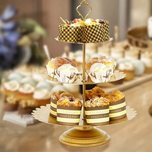 Gold Cake Stand Set Cupcake Holder for Dessert Cake Table Decor