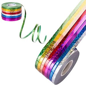 8 rolls balloon curling ribbon string roll gift wrapping ribbons for wedding festival birthday party art craft decoration, 10.94 yards per roll, assorted colors