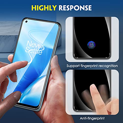 UniqueMe [2+2 Pack] Compatible with OnePlus Nord N200 5G Screen Protector Tempered Glass and Camera Lens Protector [Case Friendly][Anti-Scratch]