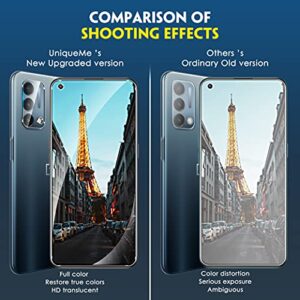 UniqueMe [2+2 Pack] Compatible with OnePlus Nord N200 5G Screen Protector Tempered Glass and Camera Lens Protector [Case Friendly][Anti-Scratch]