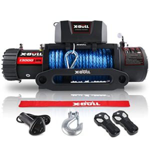 x-bull-winch 13000- traction products and winches-synthetic rope winches-13000 pounds load capacity-rc winch- (suv)