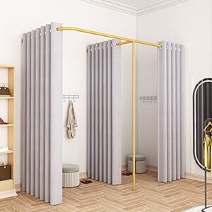 gdming f type fitting room， simple mobile changing room， partition curtain used in large shopping malls and clothing stores (color : gray, size : 200x100x200cm)