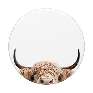 Highland Cow Picture PopSockets Swappable PopGrip