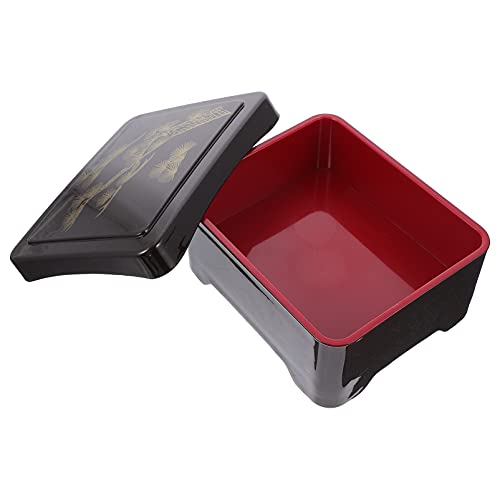 DOITOOL Portable Food Box Portable Grilled Eel Over Rice Box Japanese Lunch Containers Practical Dessert Sushi Bento Box Food Storage Bento Box for Food Organization (Pattern 1) Japanese Bento Box