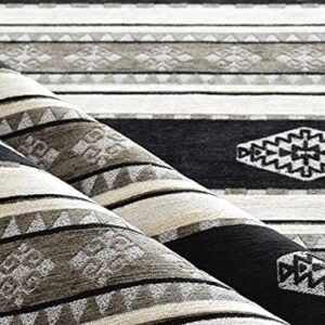 ILME Kilim Pattern Upholstery Fabric Kilim Bohemian Boho Tapestry Tribal Southwestern Turkish Persian Moroccan Mexican Ethnic Fabric by The Yard Meter (4 Yard)