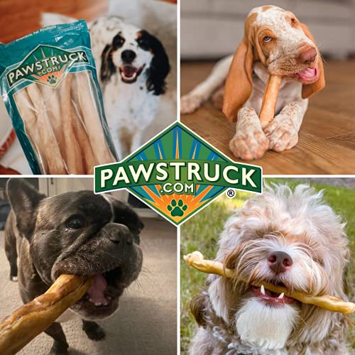 Pawstruck Beef Collagen Sticks for Dogs, Small Long Lasting Chews for All Breeds, 5-Count Bully Sticks and Rawhide Alternative Treats w/Chondroitin & Glucosamine, Low Fat & High Protein Dental Treats