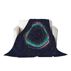 throws blanket solar system map blanket with asteroid map of solar system - winter soft flannel bed blankets 60x50 inches,warm lightweight fleece blankets for couch bed sofa