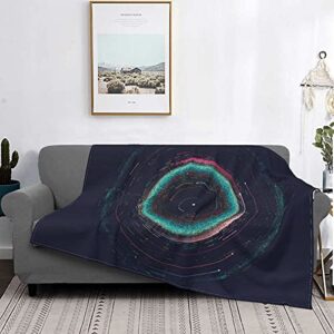 Throws Blanket Solar System Map Blanket with Asteroid Map of Solar System - Winter Soft Flannel Bed Blankets 60x50 Inches,Warm Lightweight Fleece Blankets for Couch Bed Sofa