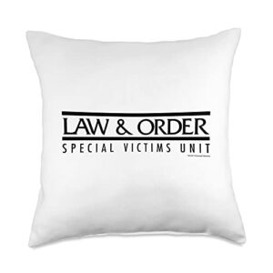 nbc law & order: svu logo throw pillow, 18x18, multicolor