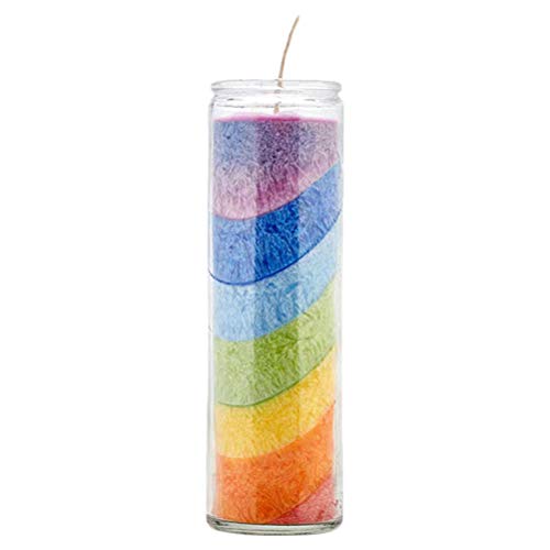 ABOOFANHalloween Decorations Crystal Rainbow Candles Religious Rituals Candles Colorful Halloween Decoration