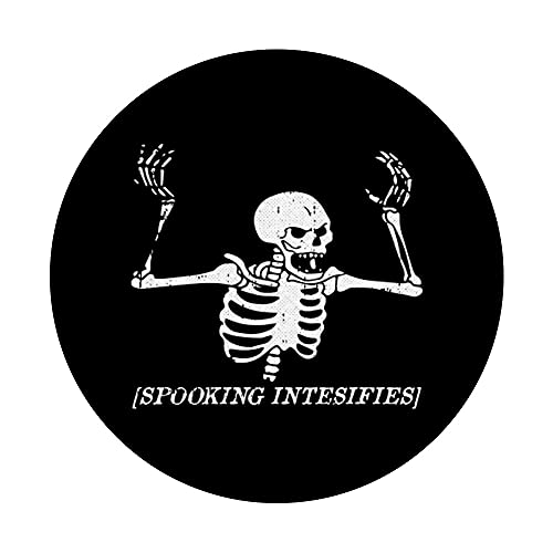 Spooking Intensifies Lazy Halloween Costume Spooky Skeleton PopSockets Swappable PopGrip