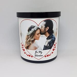 9oz. Valentine's Day Photo Candle | Personalized Soy Candle