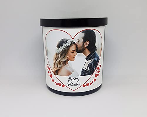 9oz. Valentine's Day Photo Candle | Personalized Soy Candle