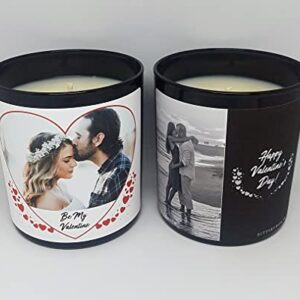 9oz. Valentine's Day Photo Candle | Personalized Soy Candle