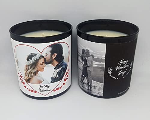 9oz. Valentine's Day Photo Candle | Personalized Soy Candle