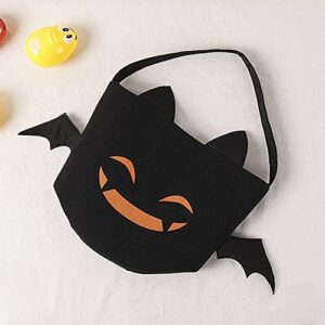 Zhenpony Halloween Trick or Treat Bags Bat Candy Bucket Reusable Canvas Bag Best Halloween Party Gifts for Kids Halloween Bucket Large