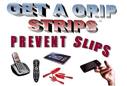 Get a Grip Solutions 16 Get-A-Grip Strips for Stuff That Slips | 48 Square Inches of Coverage | Non-Slip/Anti-Slip Surface Grip | Great for Phone, Laptop, Tablets. Anything That Slips