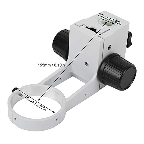 Odorkle Microscope Focusing Bracket 76mm Focusing Bracket Industrial Microscope Stand Parts Microscope Accessory