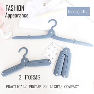 3 Pcs Travel Hangers Foldable - Light Small Portable Hangers, Saving Suitcase Space Folding Clothes Hangers for Hotels or Travel (Gray), 3 hangers