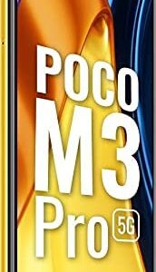Poco M3 PRO 5G + 4G Volte Global Unlocked GSM 6.5" Octa Core 48mp Triple Camera (Not Verizon/Boost/CDMA) (Yellow, 64GB+4GB)