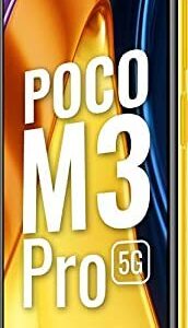 Poco M3 PRO 5G + 4G Volte Global Unlocked GSM 6.5" Octa Core 48mp Triple Camera (Not Verizon/Boost/CDMA) (Yellow, 64GB+4GB)