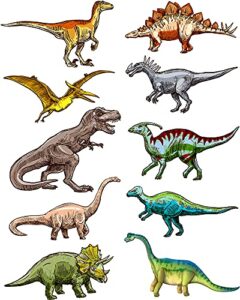 40 pieces dinosaur cutouts dinosaur classroom decorations dinosaur wall decals bulletin board set for kids birthday present, dinosaur party school playroom